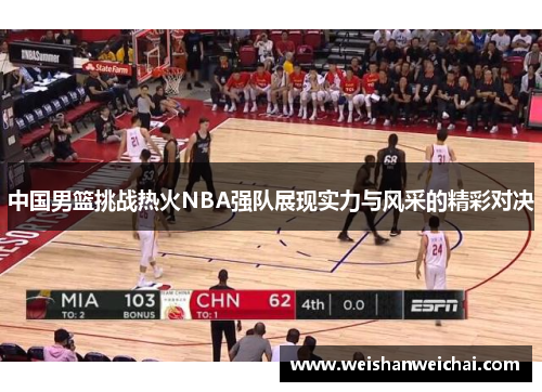 中国男篮挑战热火NBA强队展现实力与风采的精彩对决