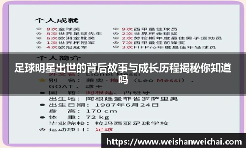 足球明星出世的背后故事与成长历程揭秘你知道吗